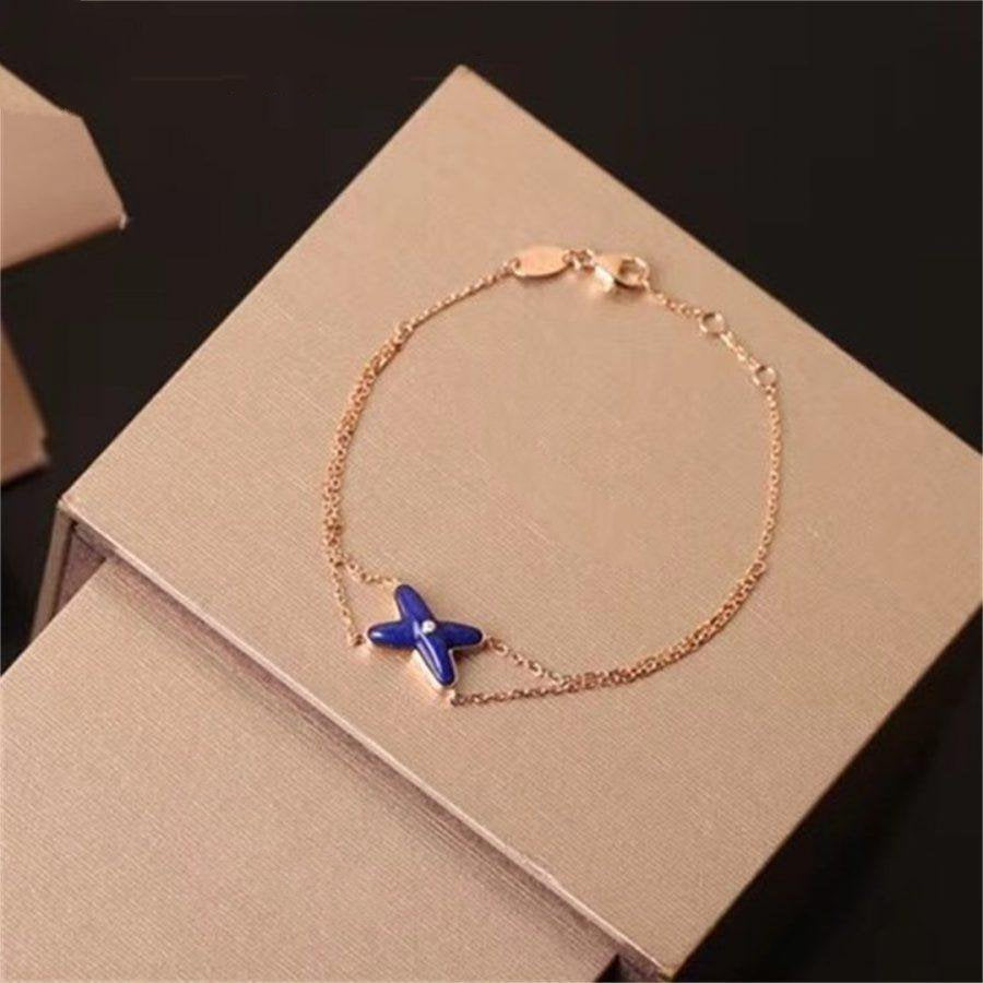 [Together Jewelry]Hollow Design Four-Leaf Clover Flower Shape Ring