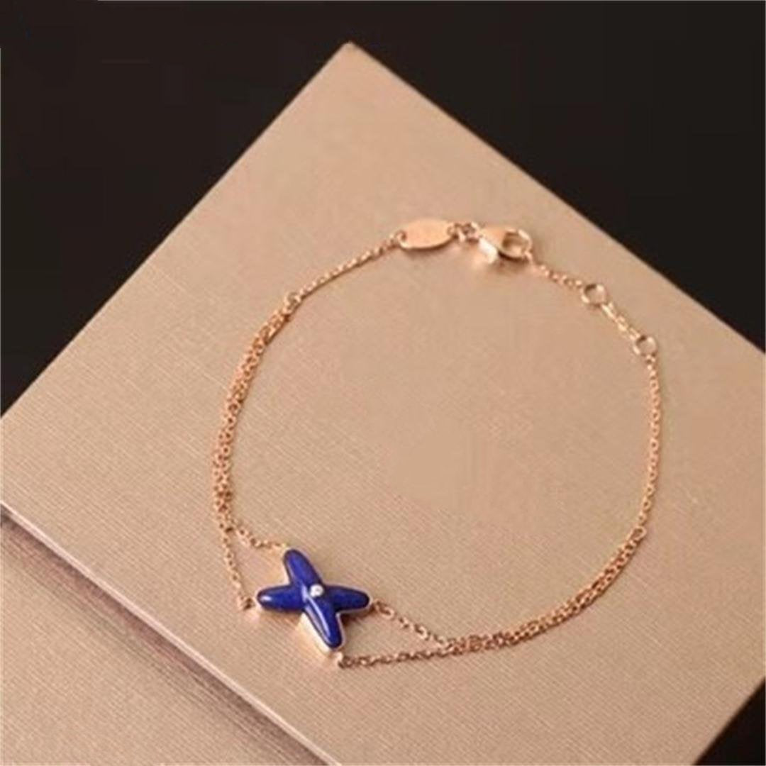 [Together Jewelry]Hollow Design Four-Leaf Clover Flower Shape Ring