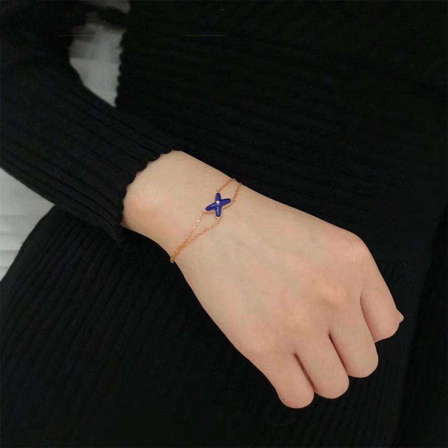 [Together Jewelry]Hollow Design Four-Leaf Clover Flower Shape Ring