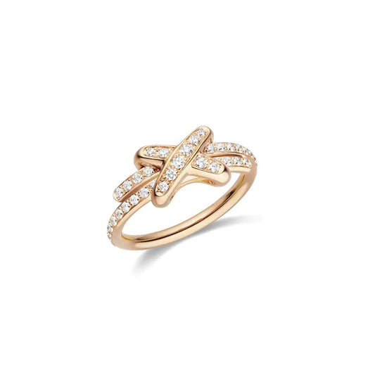[Together Jewelry]JEUX DE RING PINK GOLD DIAMOND