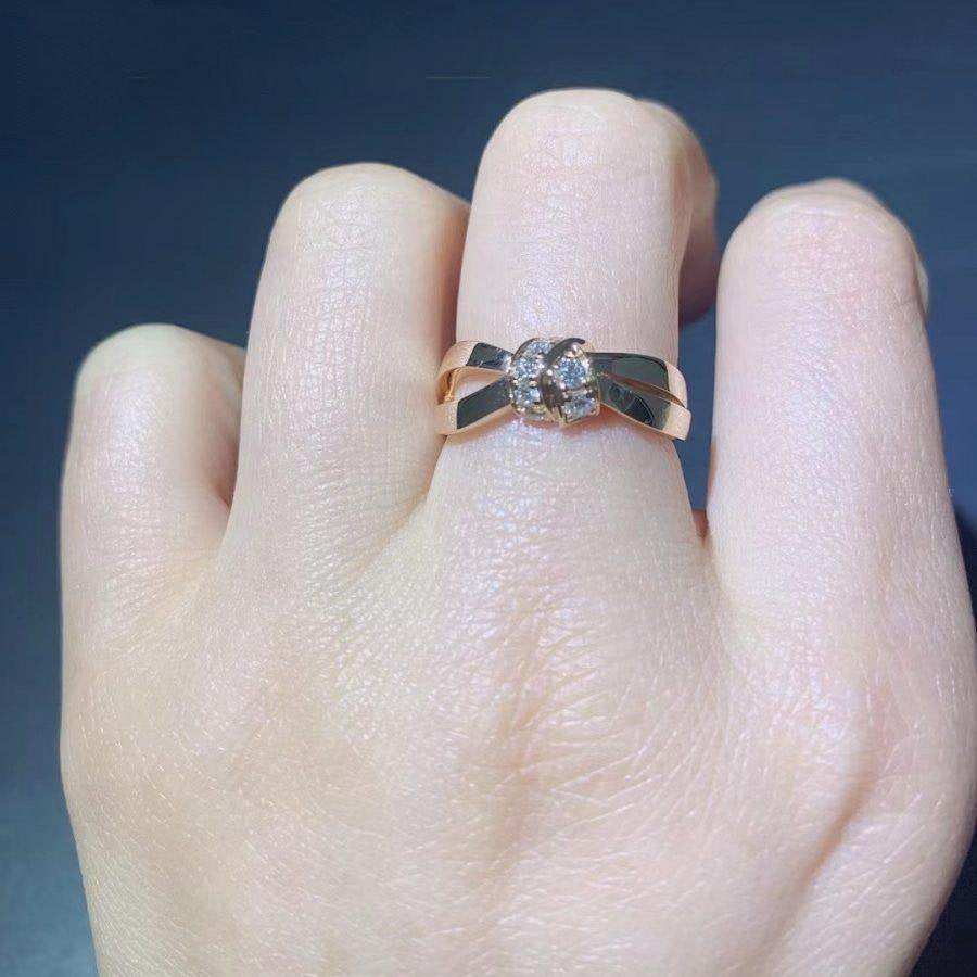 [Together Jewelry]LIENS RING PINK GOLD DIAMOND