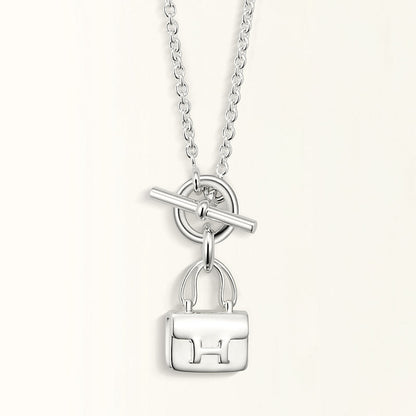 [Together Jewelry]POP H PEDANT SILVER NECKLACE