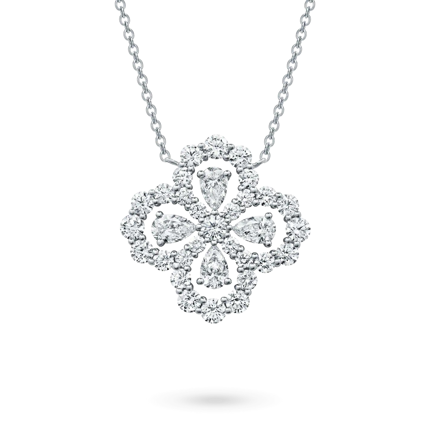 [Together Jewelry]LOOP NECKLACE FULL MOTIF DIAMOND 16MM MULTIPLE COLORS