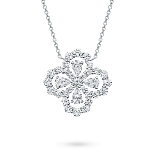 [Together Jewelry]LOOP NECKLACE FULL MOTIF DIAMOND 16MM MULTIPLE COLORS