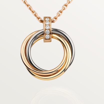 [Together Jewelry]TRINITY NECKLACE GOLD  DIAMONDS