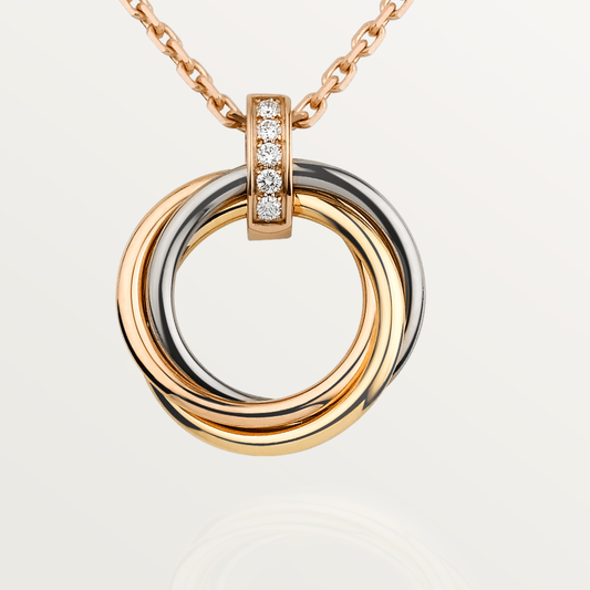 [Together Jewelry]TRINITY NECKLACE GOLD  DIAMONDS