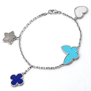 [Together]LUCKY SPRING SILVER BRACELET 4 MOTIF