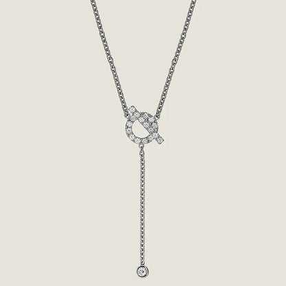[Together Jewelry]FINESSE SILVER DIAMOND NECKLACE