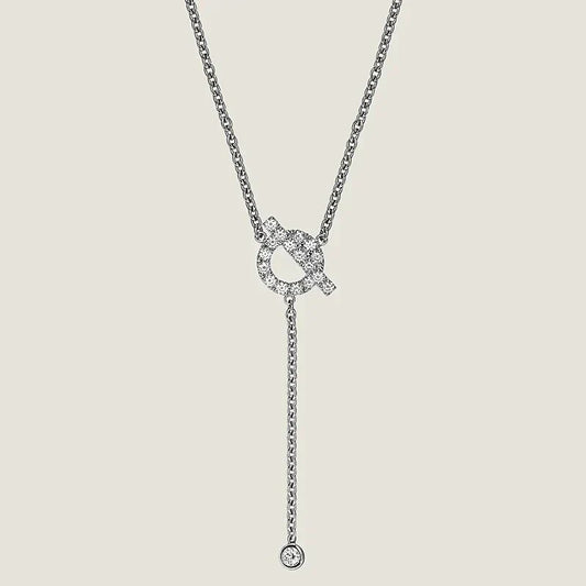 [Together Jewelry]FINESSE SILVER DIAMOND NECKLACE