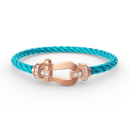 [Together Jewelry]FORCE LARGE HORSESHOE HALF DIAMOND BRACELET ROSE GOLD