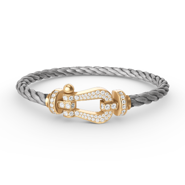 [Together Jewelry]FORCE LARGE HORSESHOE FULL DIAMOND BRACELET GOLD