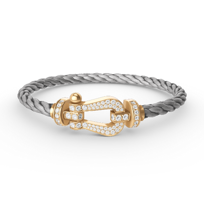[Together Jewelry]FORCE LARGE HORSESHOE FULL DIAMOND BRACELET GOLD