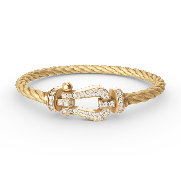 [Together Jewelry]FORCE LARGE HORSESHOE FULL DIAMOND BRACELET GOLD
