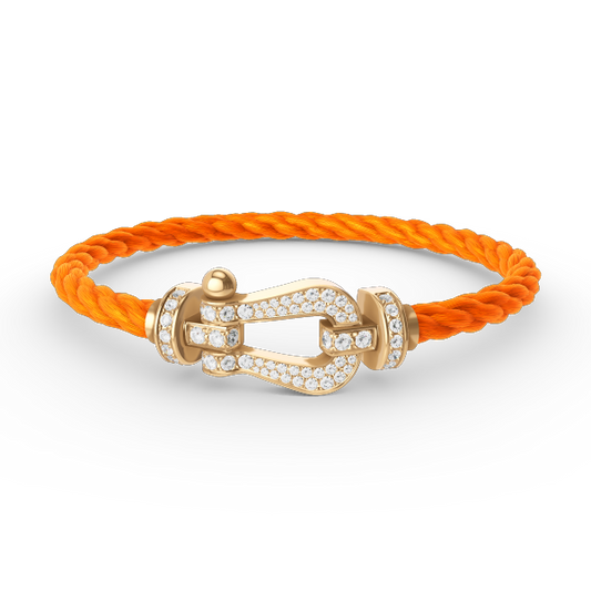 [Together Jewelry]FORCE LARGE HORSESHOE FULL DIAMOND BRACELET GOLD