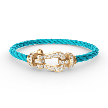 [Together Jewelry]FORCE LARGE HORSESHOE FULL DIAMOND BRACELET GOLD