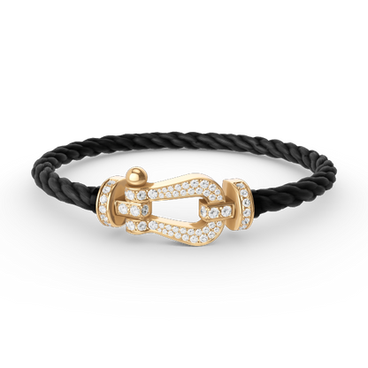 [Together Jewelry]FORCE LARGE HORSESHOE FULL DIAMOND BRACELET GOLD