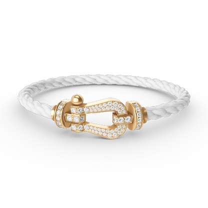 [Together Jewelry]FORCE LARGE HORSESHOE FULL DIAMOND BRACELET GOLD