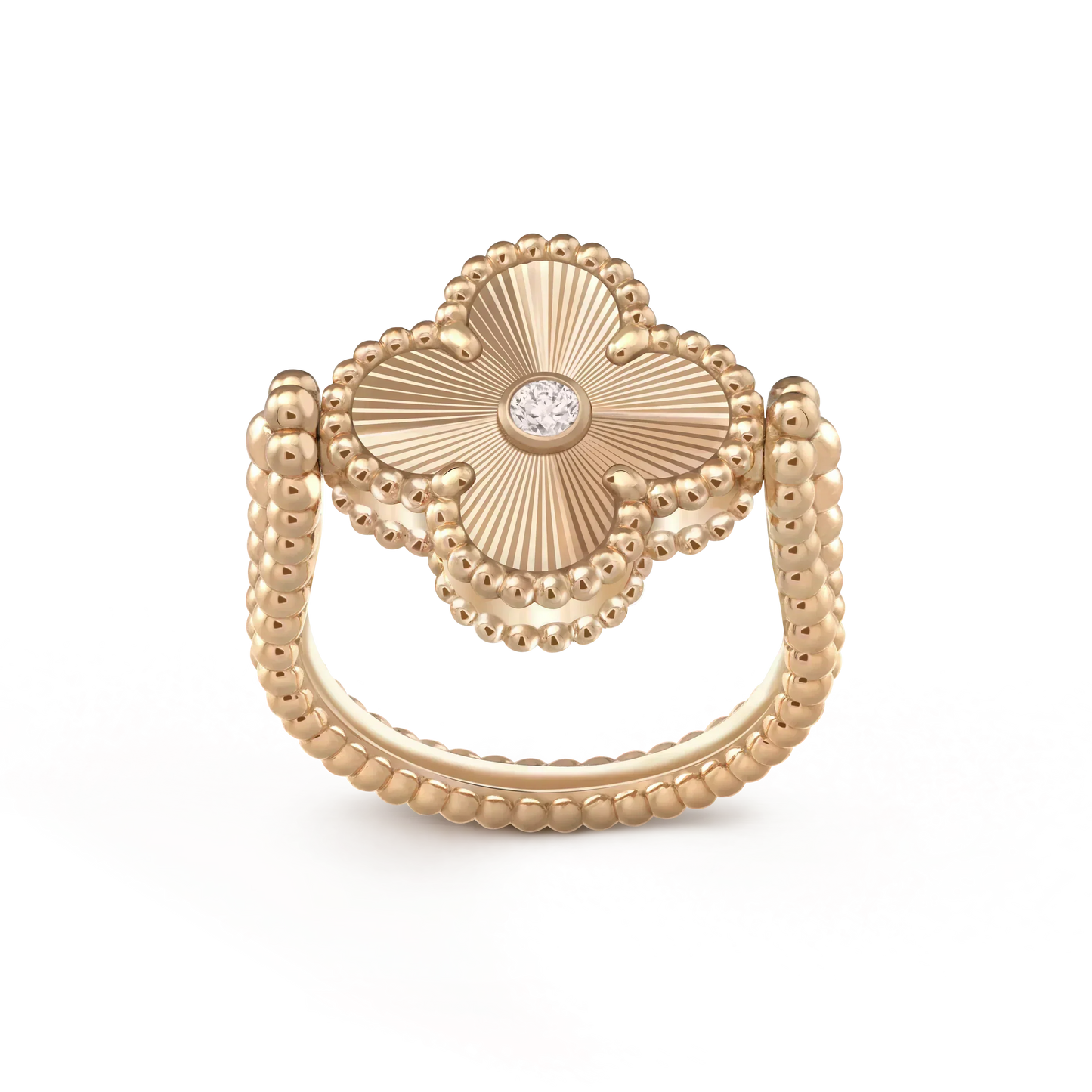 [Together]CLOVER RIVERSIBLE ROSE GOLD RING