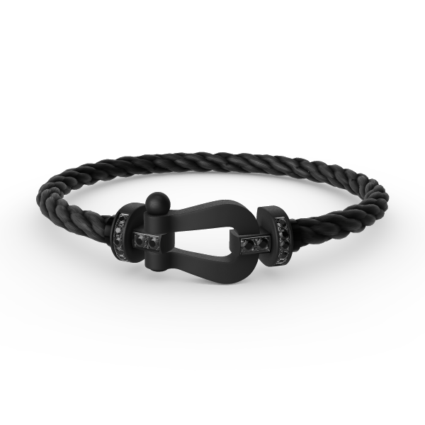 [Together Jewelry]FORCE LARGE SERIES HORSESHOE BLACK SAMURAI BRACELET