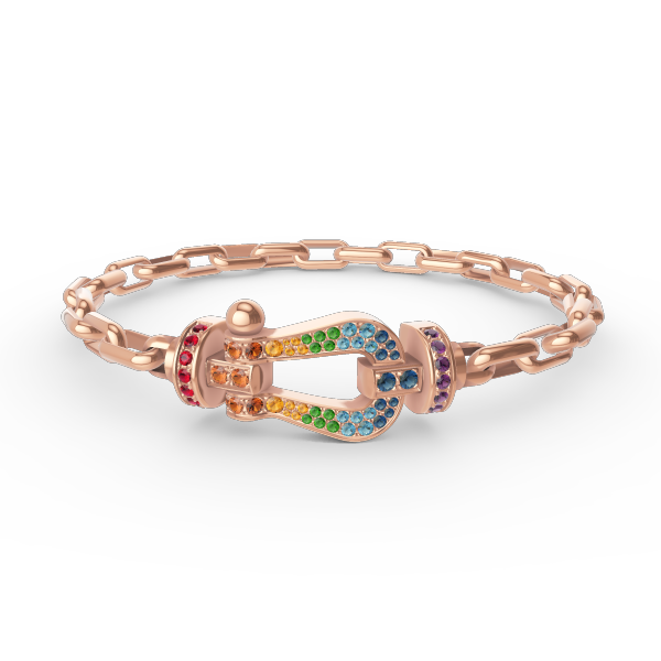 [Together Jewelry]FORCE LARGE HORSESHOE CLASP  METAL BRACELET