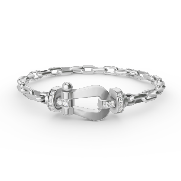 [Together Jewelry]FORCE LARGE HORSESHOE CLASP  METAL BRACELET