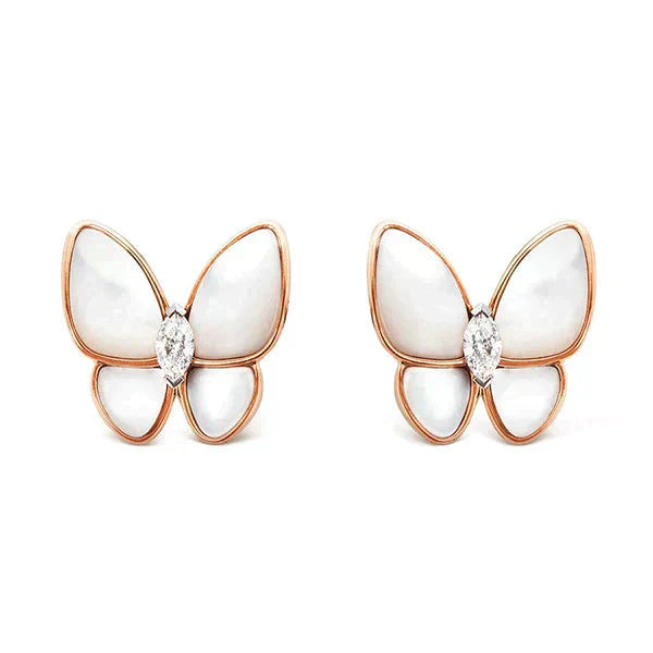[Together]BUTTERFLY MOP DIAMOND EARRINGS