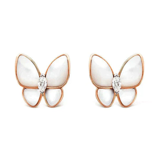 [Together]BUTTERFLY MOP DIAMOND EARRINGS