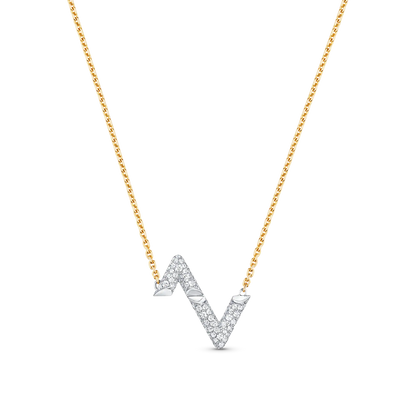 [Together Jewelry]VOLT SILVER DIAMOND PEDANT NECKLACE