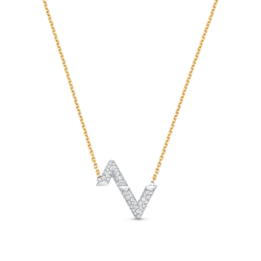 [Together Jewelry]VOLT SILVER DIAMOND PEDANT NECKLACE