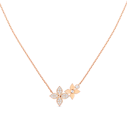 [Together Jewelry]STAR BLOSSOM NECKLACE PINK GOLD DIAMONDS