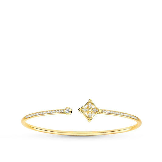 [Together Jewelry]IDYLLE GOLD OPEN BRACELET DIAMOND PAVED
