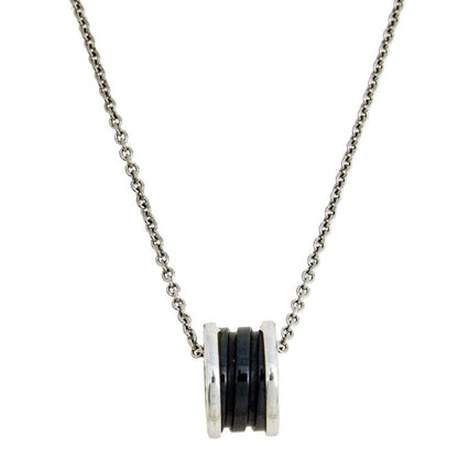 [Together Jewelry]ZERO 1 BLACK CERAMIC SILVER NECKLACE