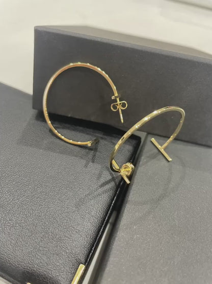 [Together Jewelry]Tiffany T Collection Hoop Earrings
