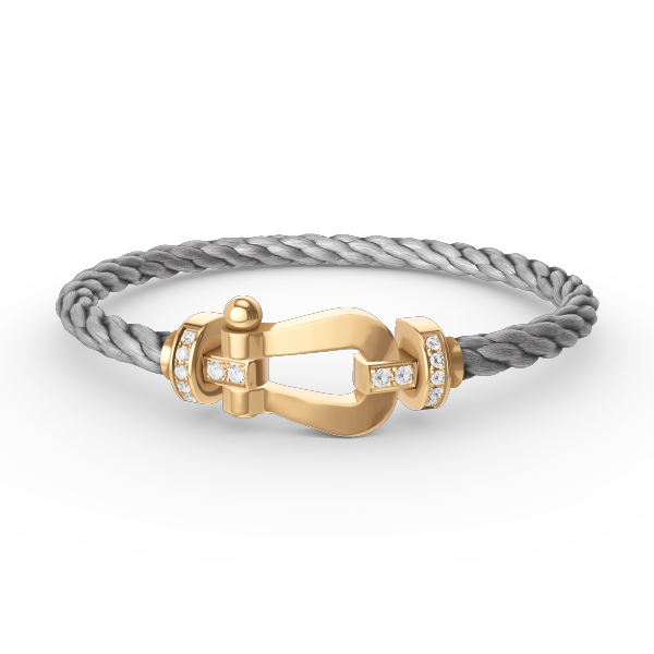[Together Jewelry]FORCE LARGE HORSESHOE HALF DIAMOND BRACELET GOLD