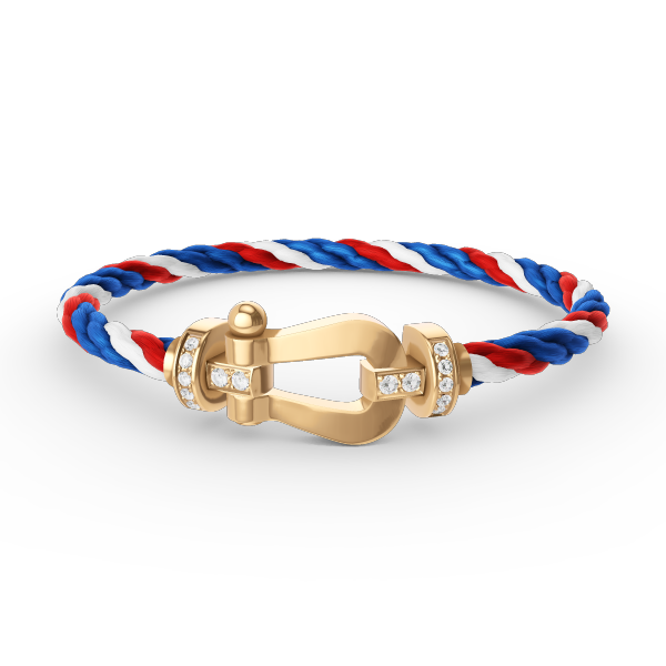 [Together Jewelry]FORCE LARGE HORSESHOE HALF DIAMOND BRACELET GOLD
