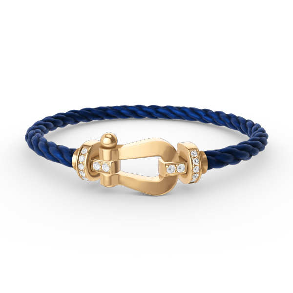 [Together Jewelry]FORCE LARGE HORSESHOE HALF DIAMOND BRACELET GOLD
