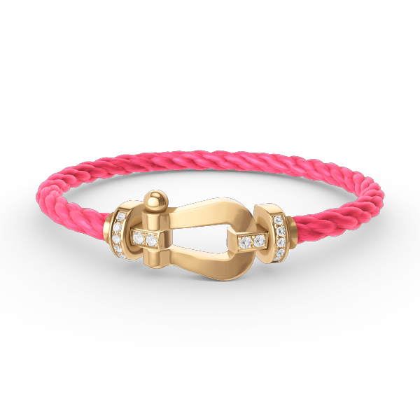 [Together Jewelry]FORCE LARGE HORSESHOE HALF DIAMOND BRACELET GOLD