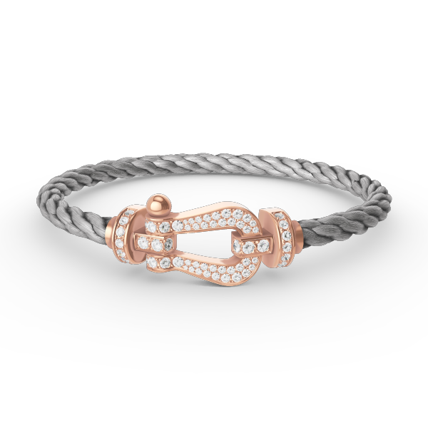 [Together Jewelry]FORCE LARGE HORSESHOE FULL DIAMOND BRACELET ROSE GOLD