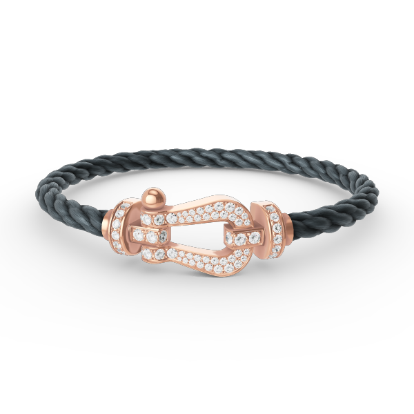 [Together Jewelry]FORCE LARGE HORSESHOE FULL DIAMOND BRACELET ROSE GOLD