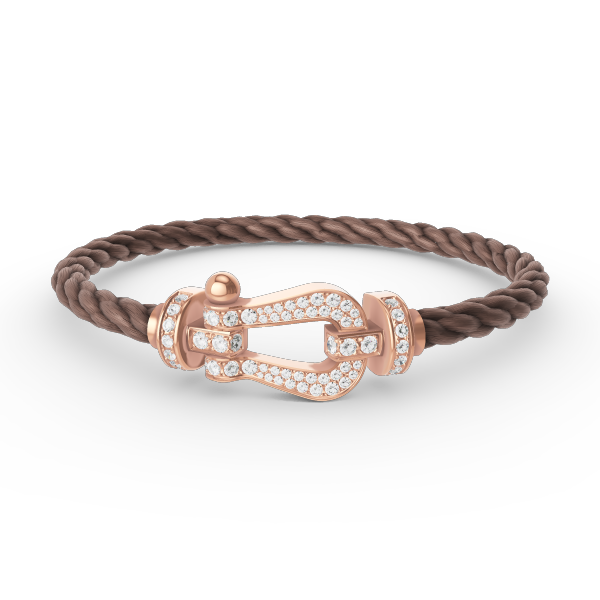 [Together Jewelry]FORCE LARGE HORSESHOE FULL DIAMOND BRACELET ROSE GOLD