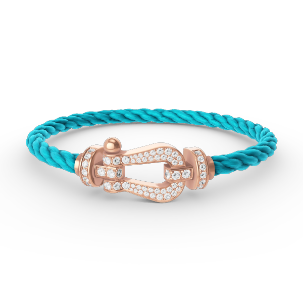 [Together Jewelry]FORCE LARGE HORSESHOE FULL DIAMOND BRACELET ROSE GOLD
