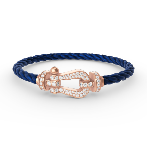 [Together Jewelry]FORCE LARGE HORSESHOE FULL DIAMOND BRACELET ROSE GOLD