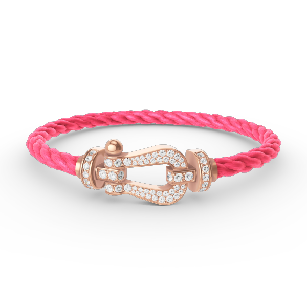 [Together Jewelry]FORCE LARGE HORSESHOE FULL DIAMOND BRACELET ROSE GOLD