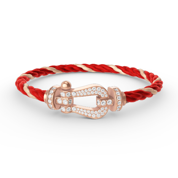 [Together Jewelry]FORCE LARGE HORSESHOE FULL DIAMOND BRACELET ROSE GOLD