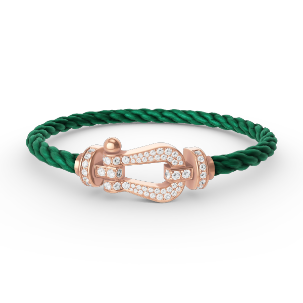 [Together Jewelry]FORCE LARGE HORSESHOE FULL DIAMOND BRACELET ROSE GOLD