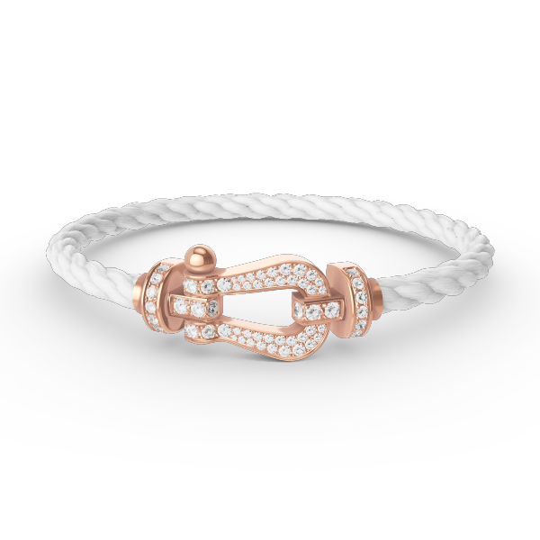 [Together Jewelry]FORCE LARGE HORSESHOE FULL DIAMOND BRACELET ROSE GOLD