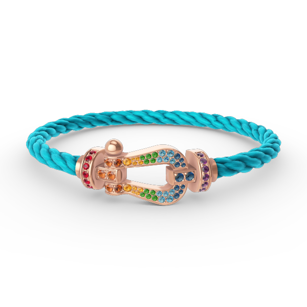 [Together Jewelry]FORCE LARGE HORSESHOE  COLORED DIAMOND BRACELET ROSE GOLD