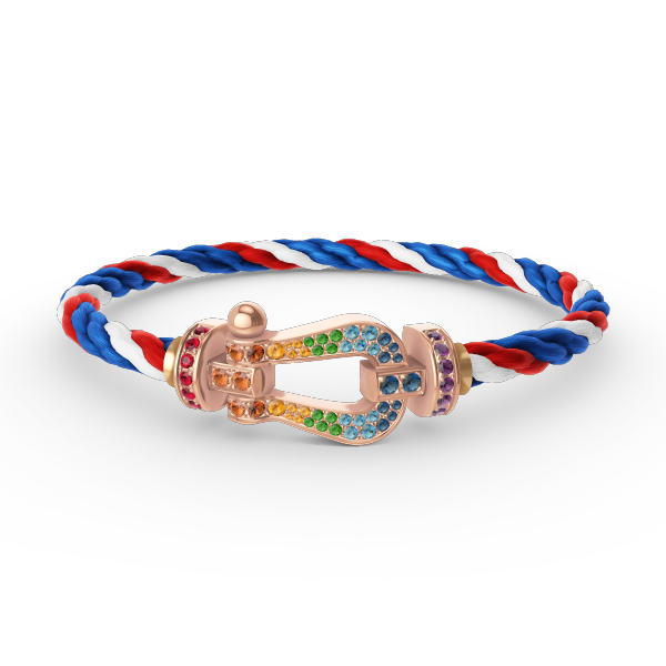 [Together Jewelry]FORCE LARGE HORSESHOE  COLORED DIAMOND BRACELET ROSE GOLD
