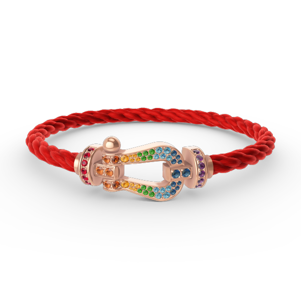 [Together Jewelry]FORCE LARGE HORSESHOE  COLORED DIAMOND BRACELET ROSE GOLD