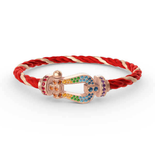 [Together Jewelry]FORCE LARGE HORSESHOE  COLORED DIAMOND BRACELET ROSE GOLD